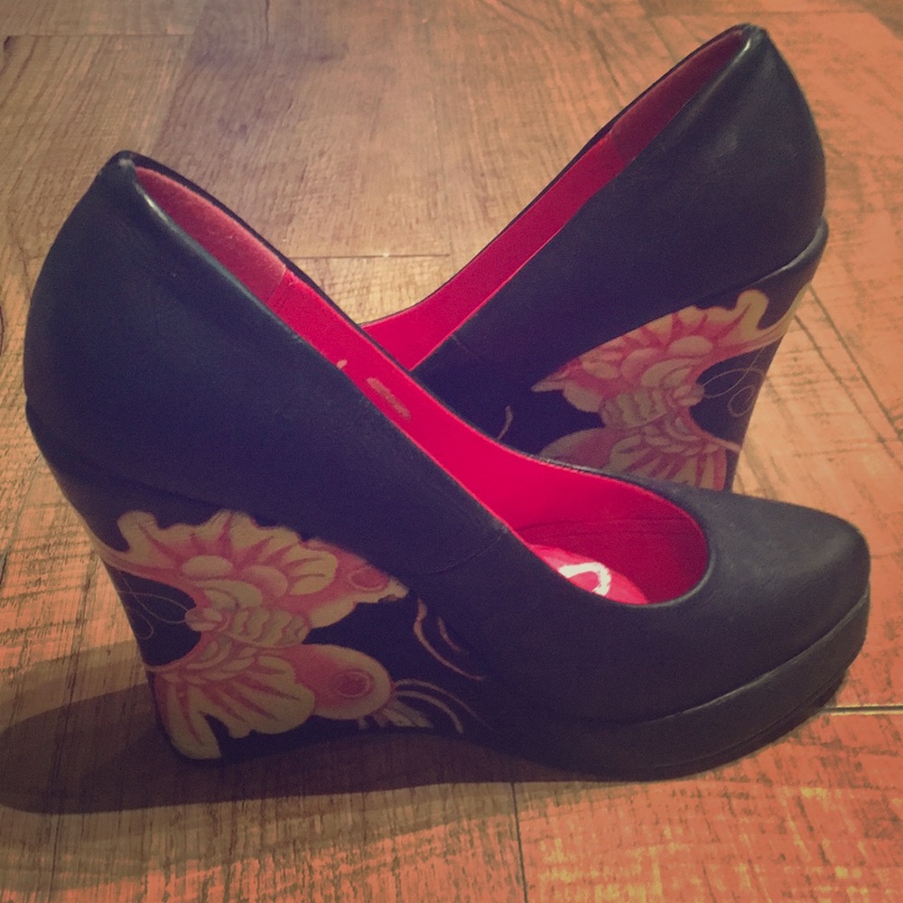Funky platform heels